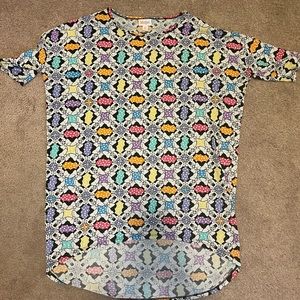Minnie Mouse Polka Dot Disney Lularoe Irma Shirt XS LLR